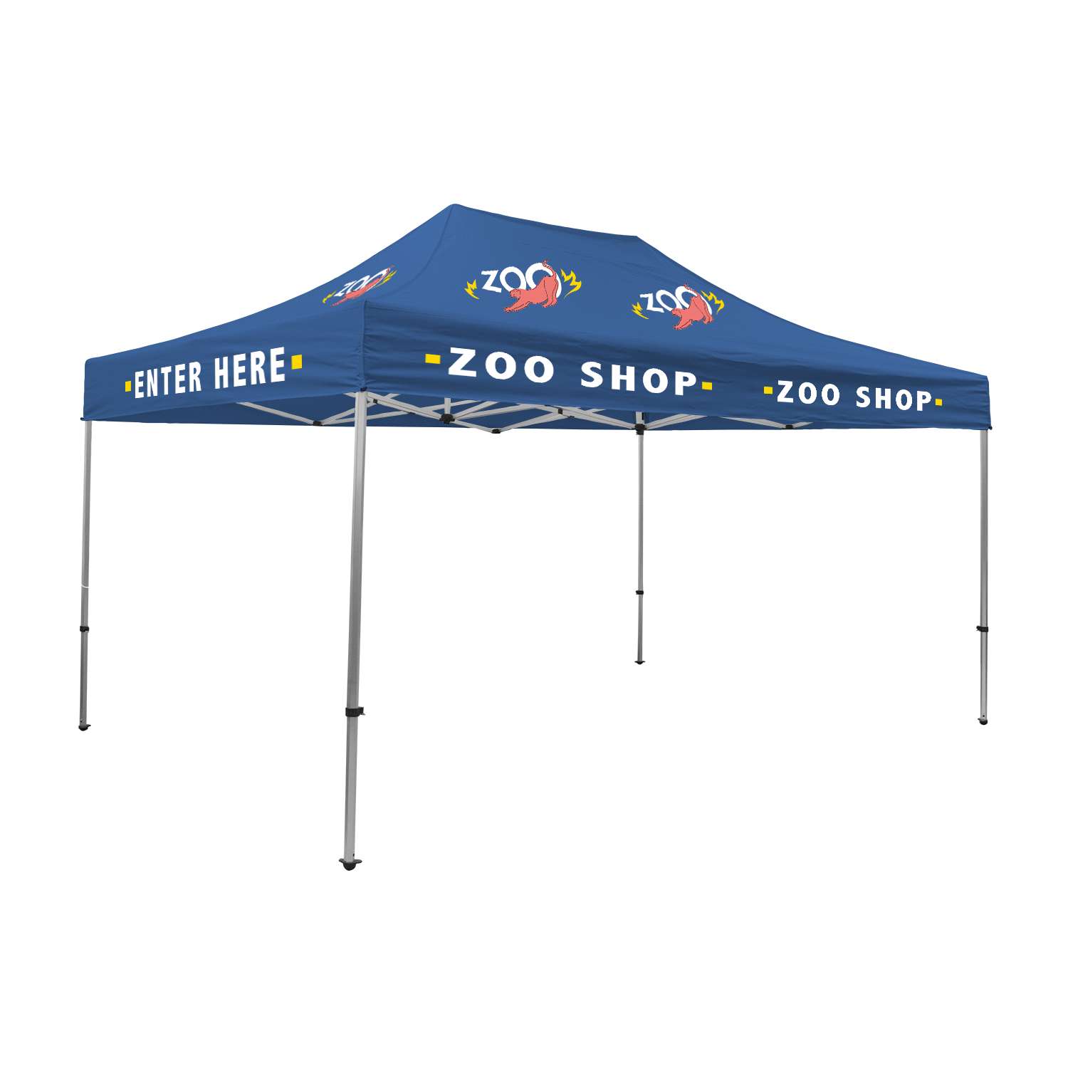 15' Premium Tent Kit (Imprinted, 10 Locations) view 2