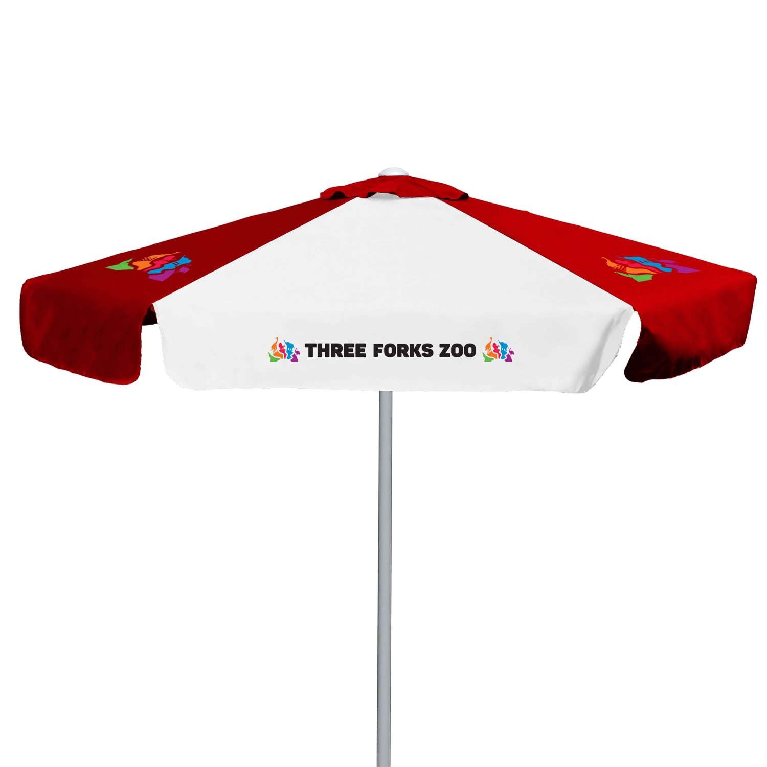 7' E-Z Glide Market Umbrella Kit With Valance (6 Imprints) view 2