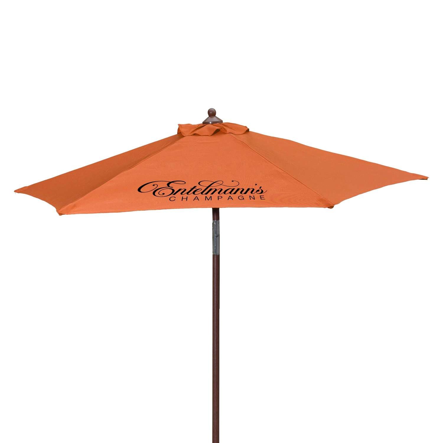 7' Wood Look Tilting Market Umbrella Kit (1 Imprint) view 2