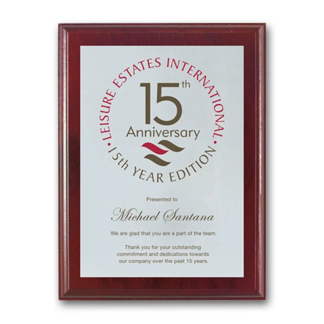 Screenprint Aluminum - Mahogany