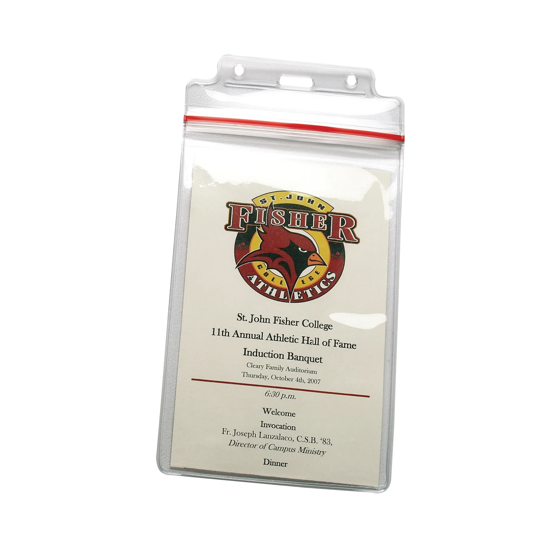 Sealable Event Card Holder