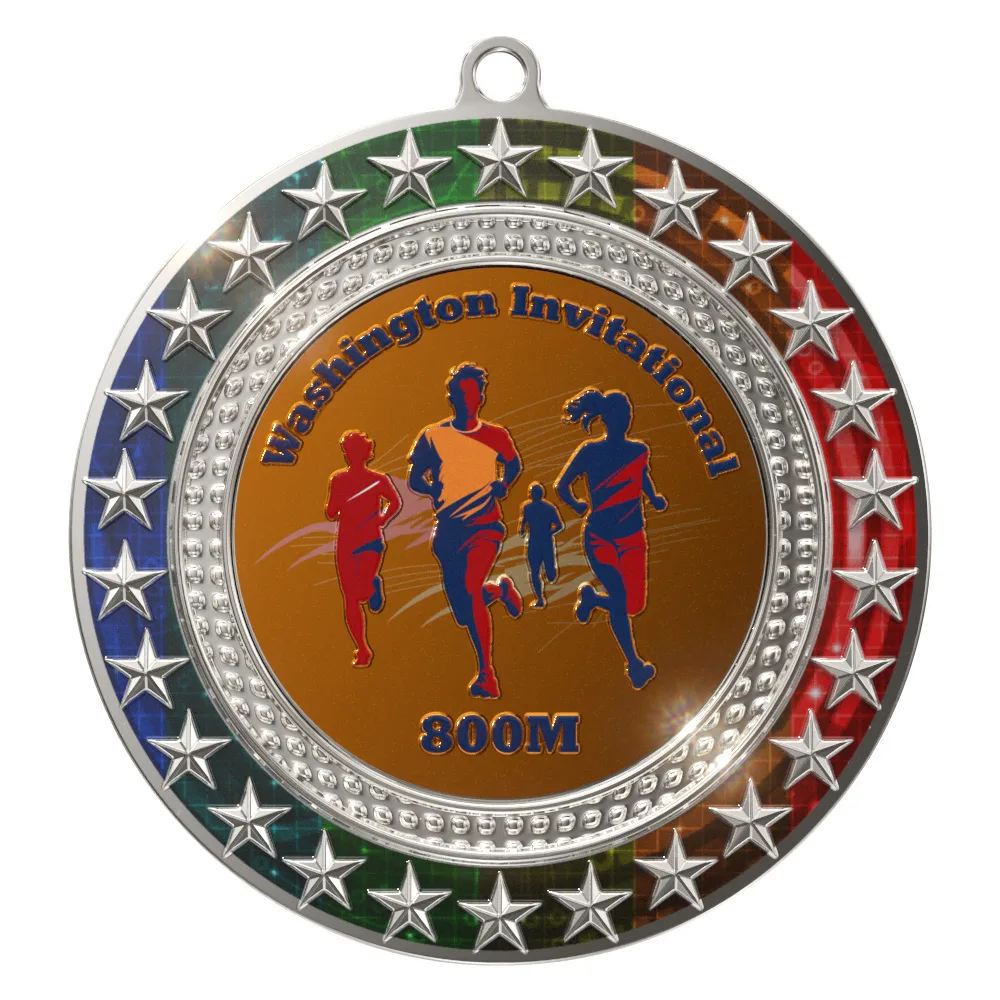 Vibraprint® Radiant Star Multicolor Insert Medallions (3") view 6