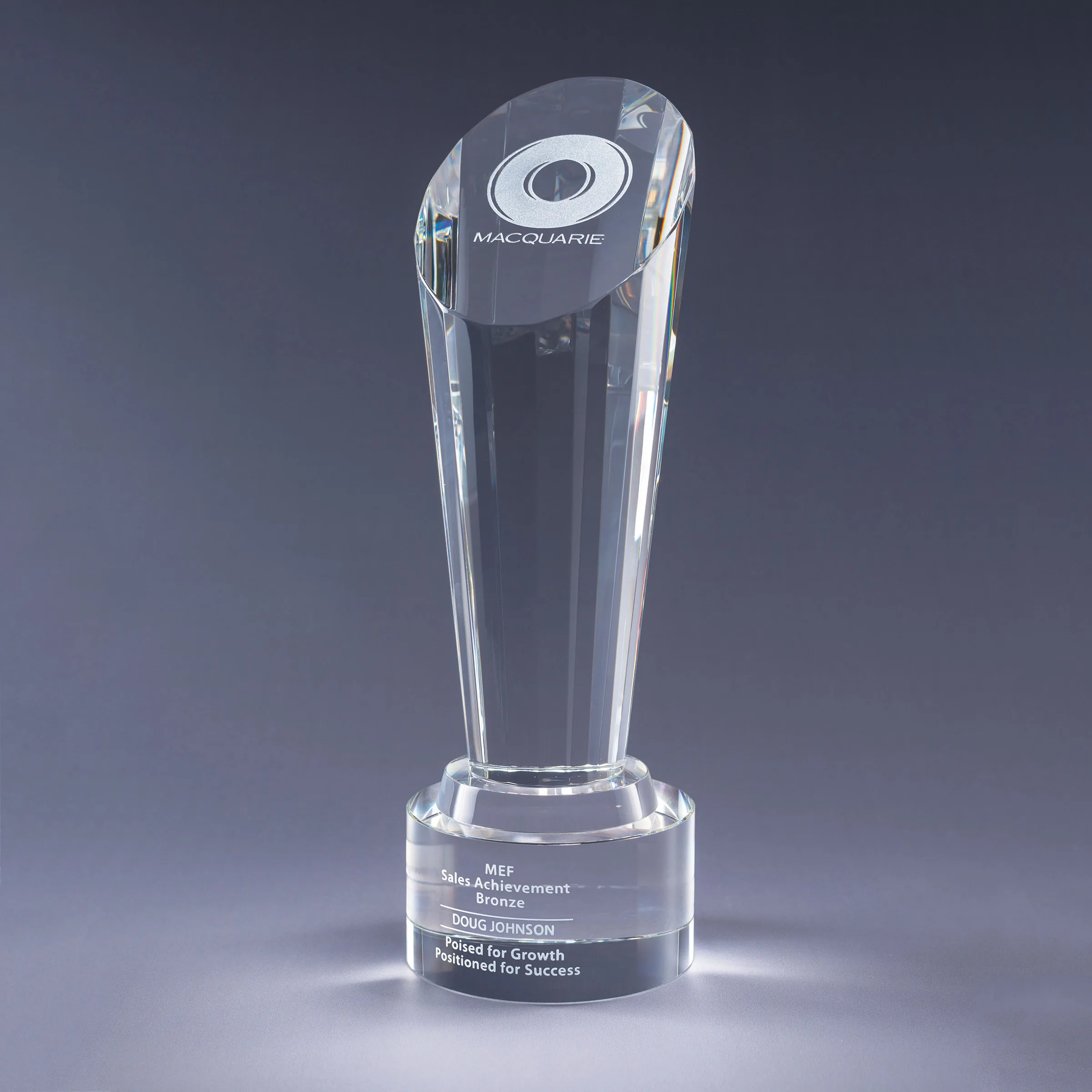 9.25" Focus Crystal Award view 2