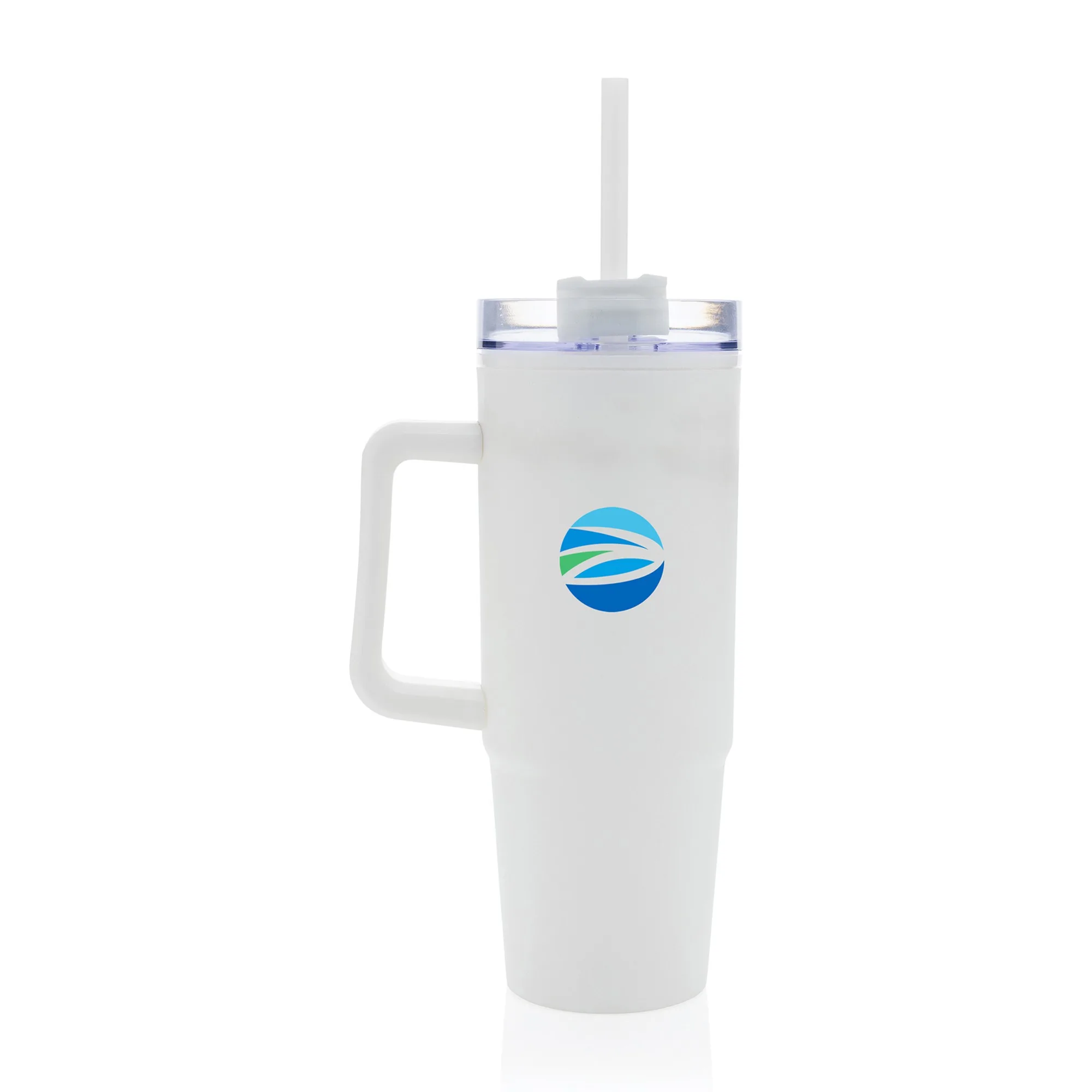 Tana Plastic Tumbler with Handle 900ML - White