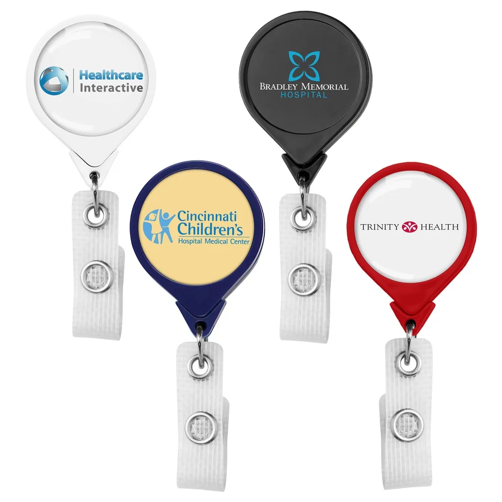 Jumbo Anti-Microbial Round Retractable Badge Reel