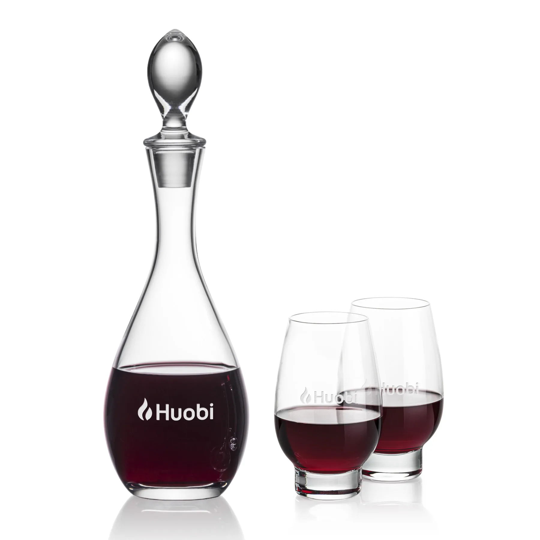 Decanter & 2 Stemless