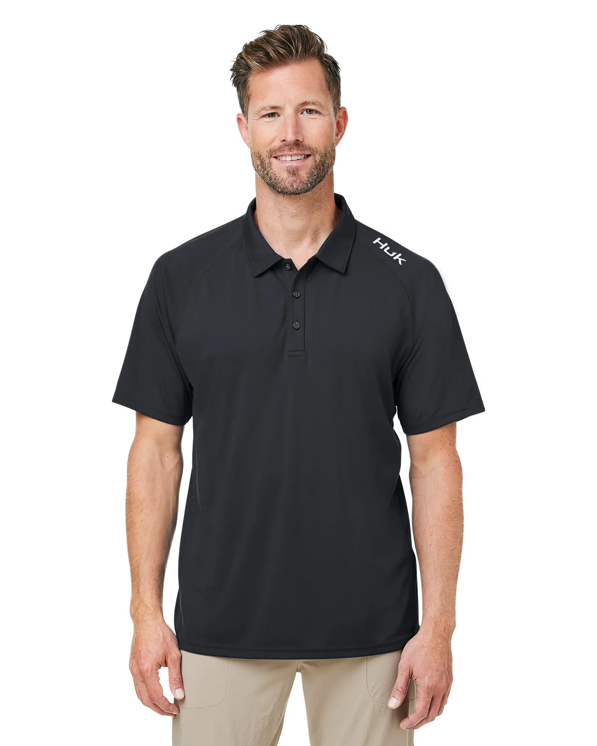 HUK® Men's Lopro Solid Short Sleeve Performance Polo