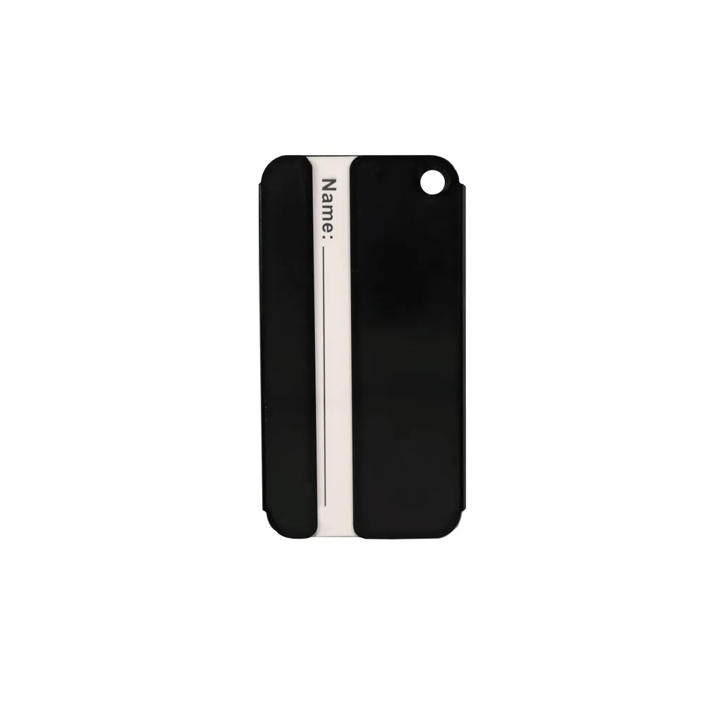 Black Blank Back View
