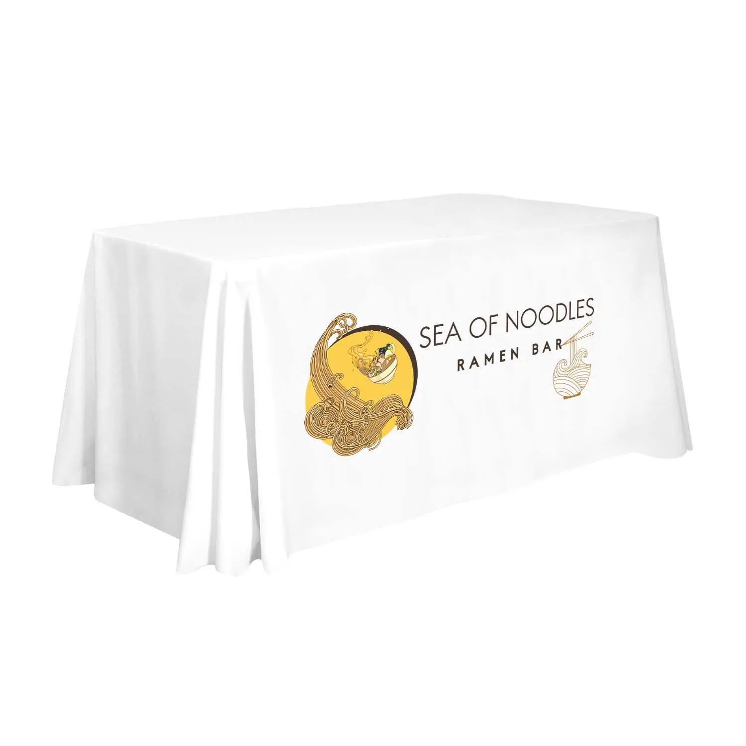 4' Standard Table Throw (Full-Color Front Only) view 4