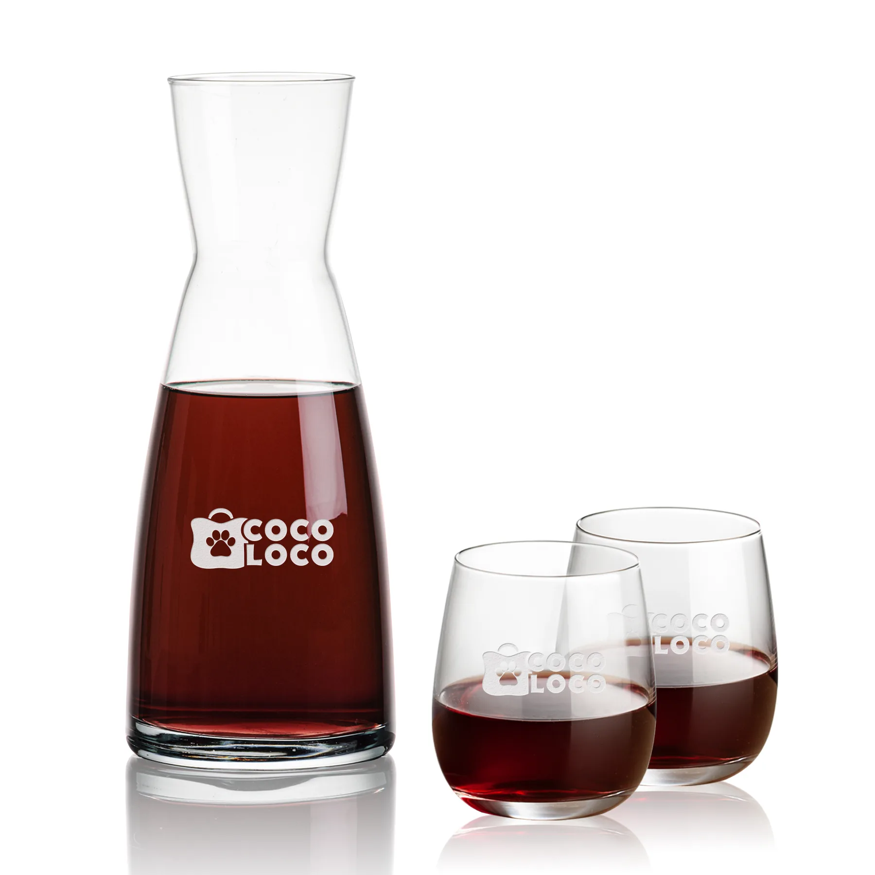 Carafe & 2 Stemless