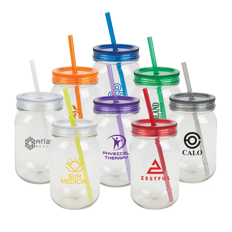 Bootlegger II 27 oz. RPET Mason Jar Tumbler