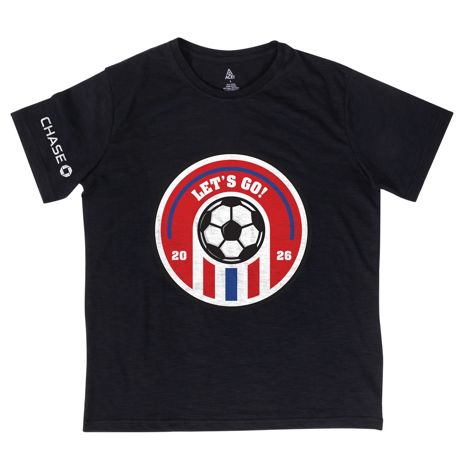 Soccer ACE Slub T-Shirt S/S Crew Neck - Unisex view 3