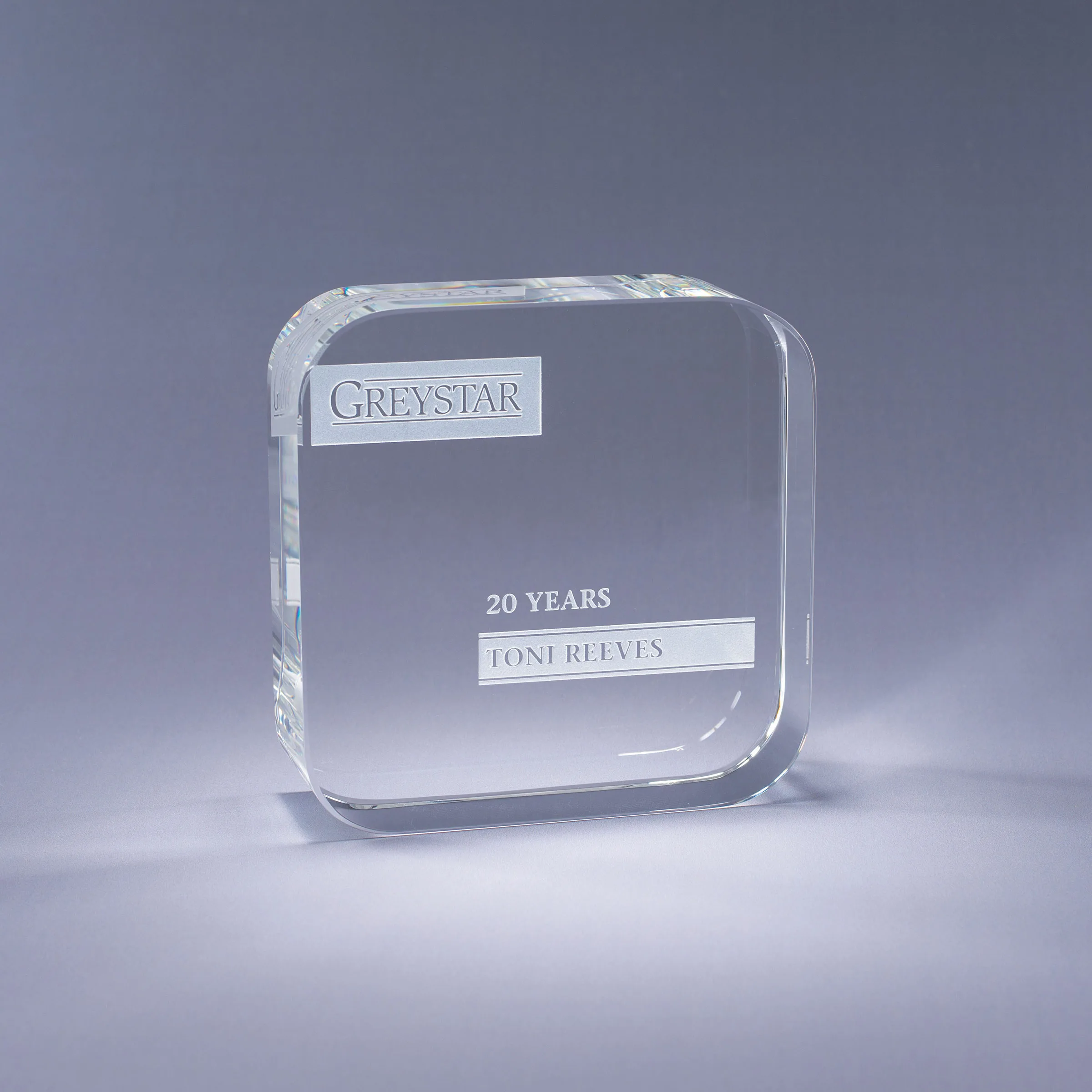 5" App Crystal Award view 2