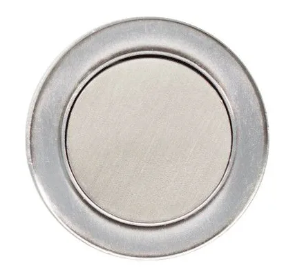 Bright Silver Blank Front View