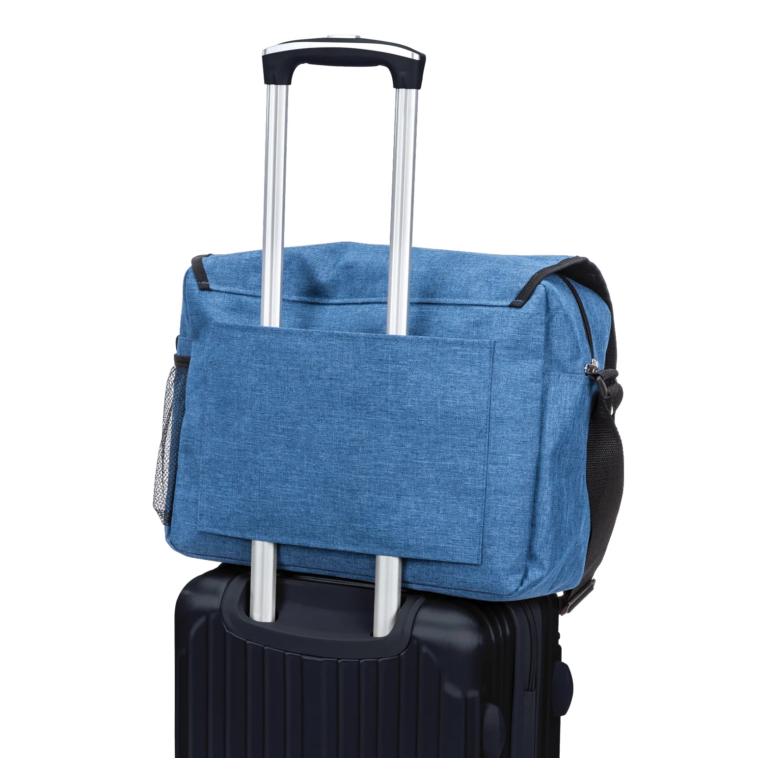 on suitcase