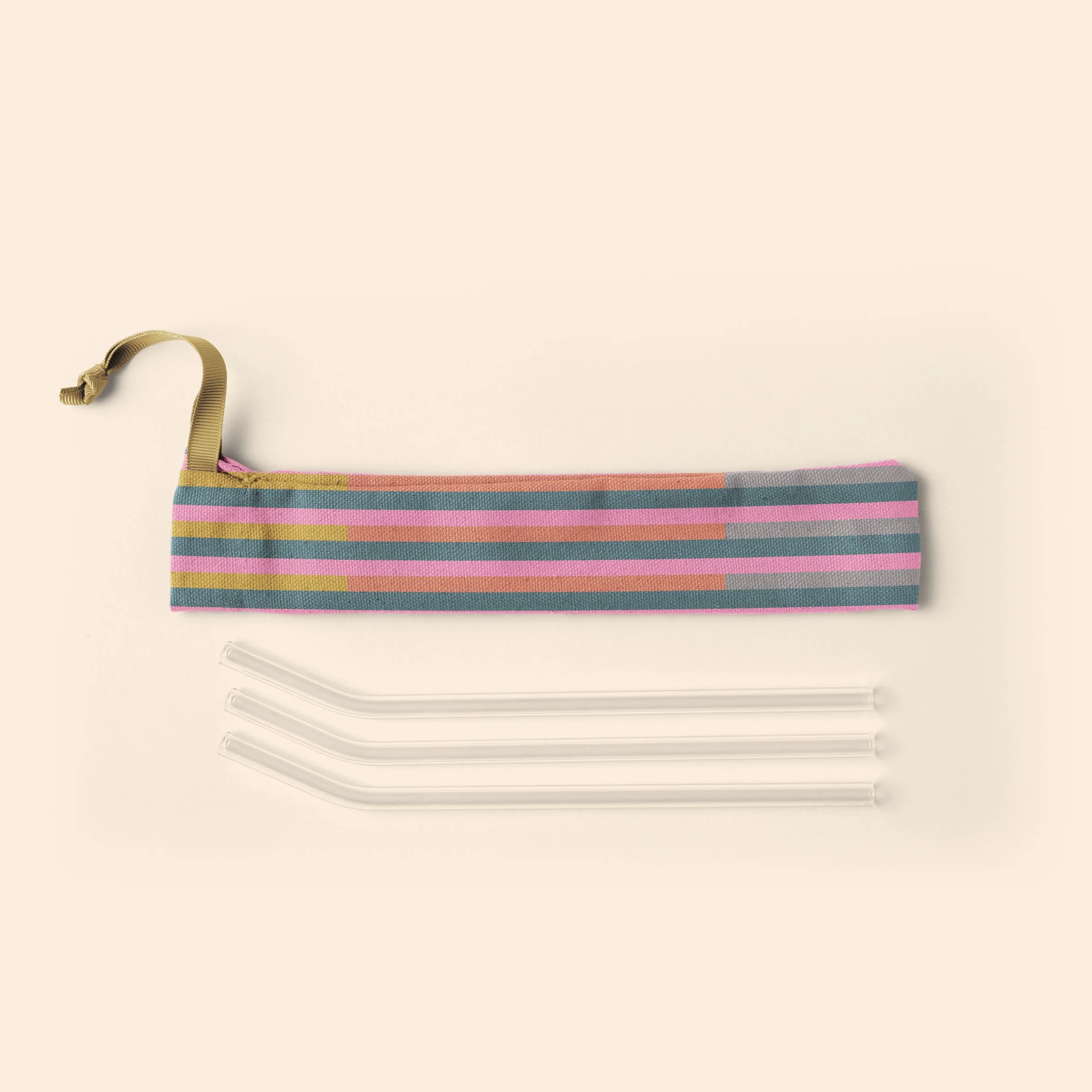 4CP Pigment Dyed Canvas Pouch For Reusable Straws view 2