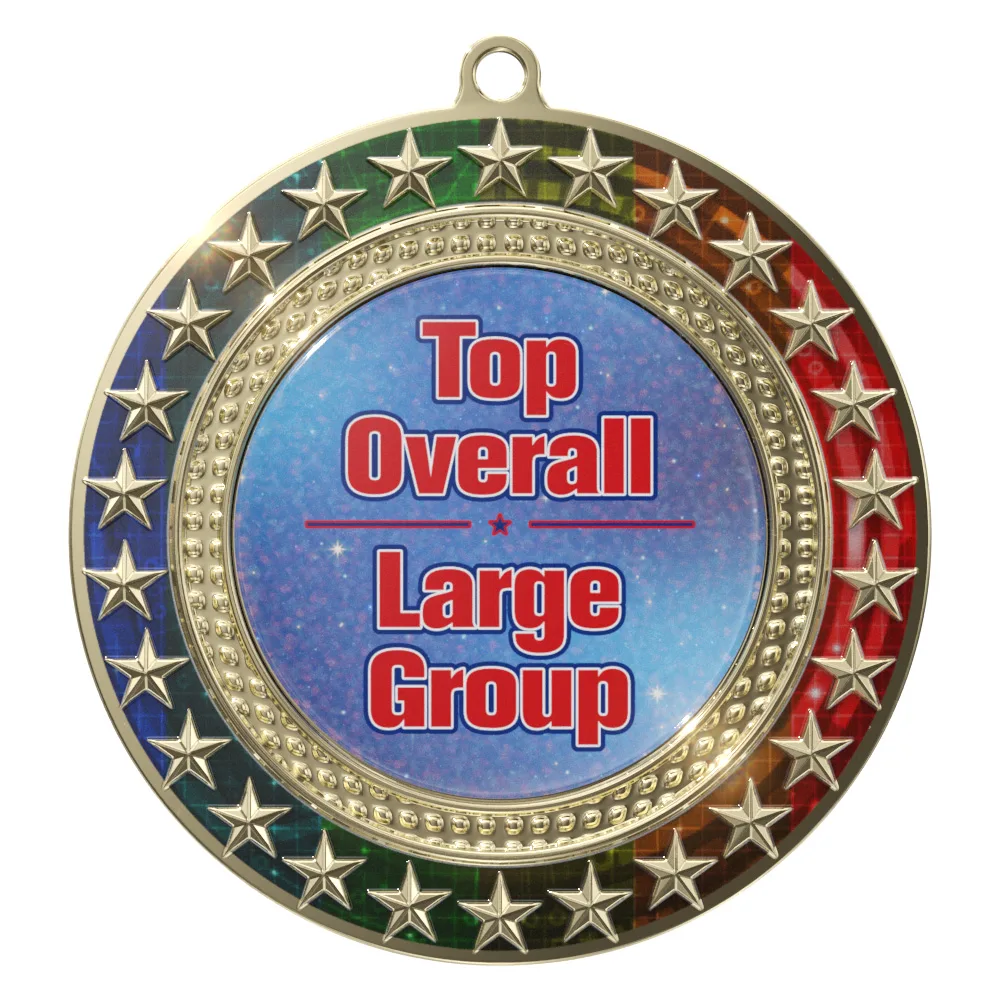 Vibraprint® Radiant Star Multicolor Insert Medallions (3") view 5