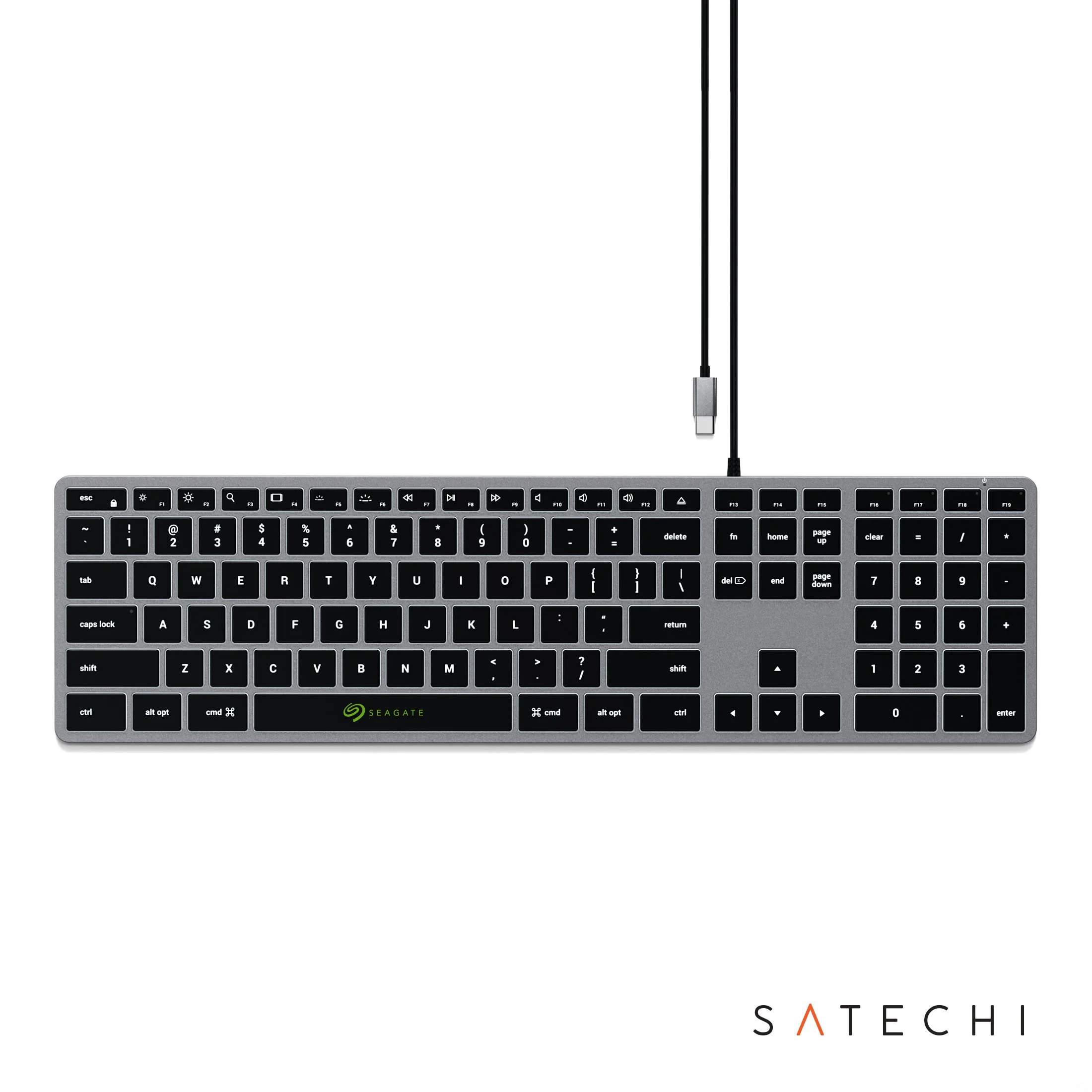SATECHI® Slim W3 USB-C Wired Keyboard