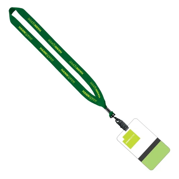 3/4" Polyester Lanyard with 3" 5/8" x 5" 1/2" ID Badge