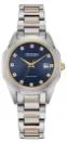 Citizen® Ladies' Diamond Corso Eco-Drive® Two-Tone Watch w/Blue Dial