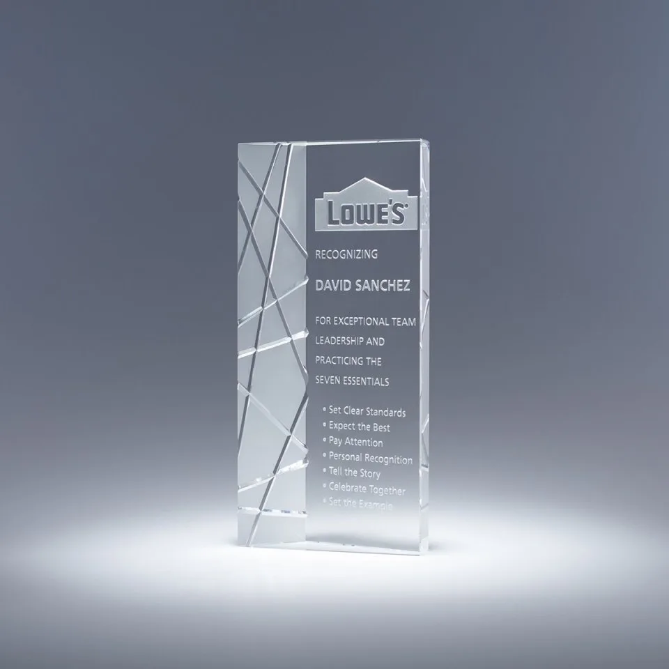 9" Elite Crystal Award