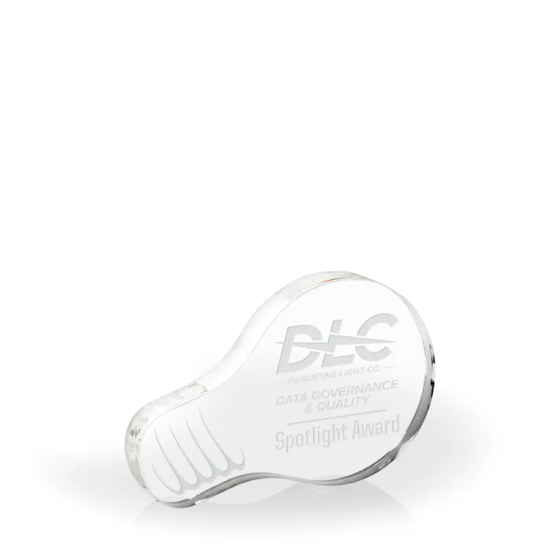 Illuminate Acrylic Light Bulb Paperweight