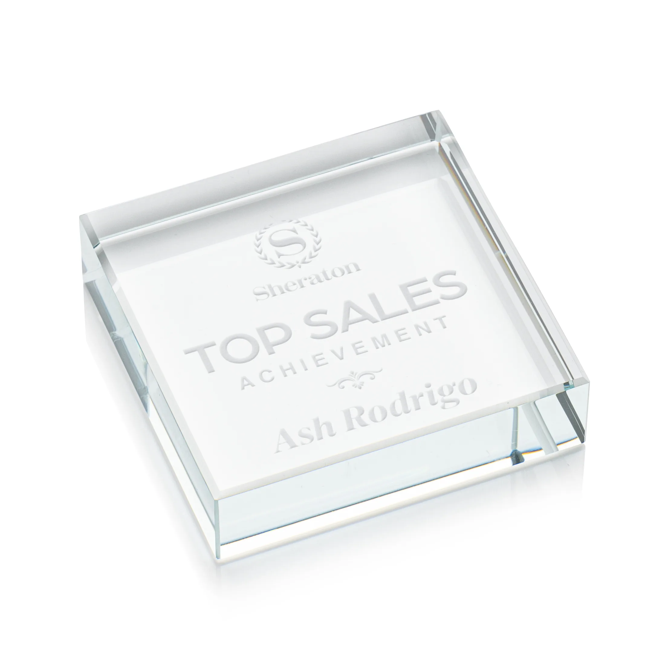 Winston Square Paperweight — Winston Square Paperweight