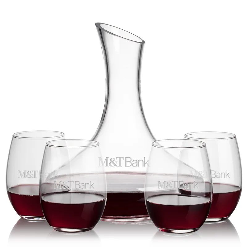 Carafe & 4 Stemless