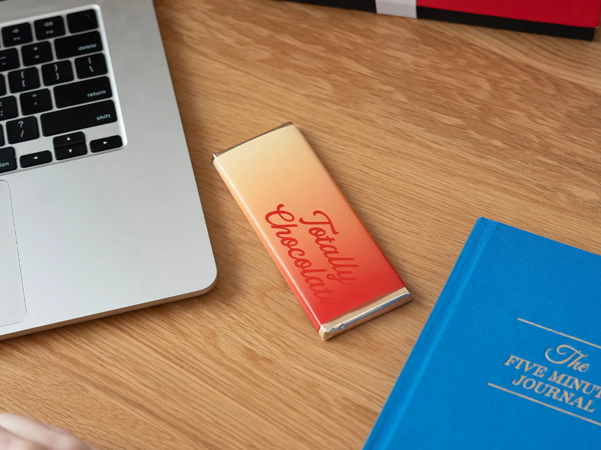 2"x 5" Brand Impact Custom Chocolate Wrapper Bar view 4
