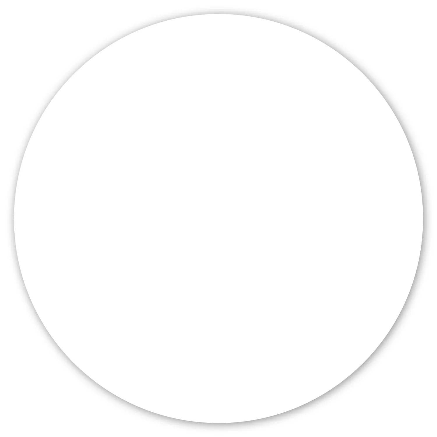 Car Sign Circle Magnet 5" diam view 2