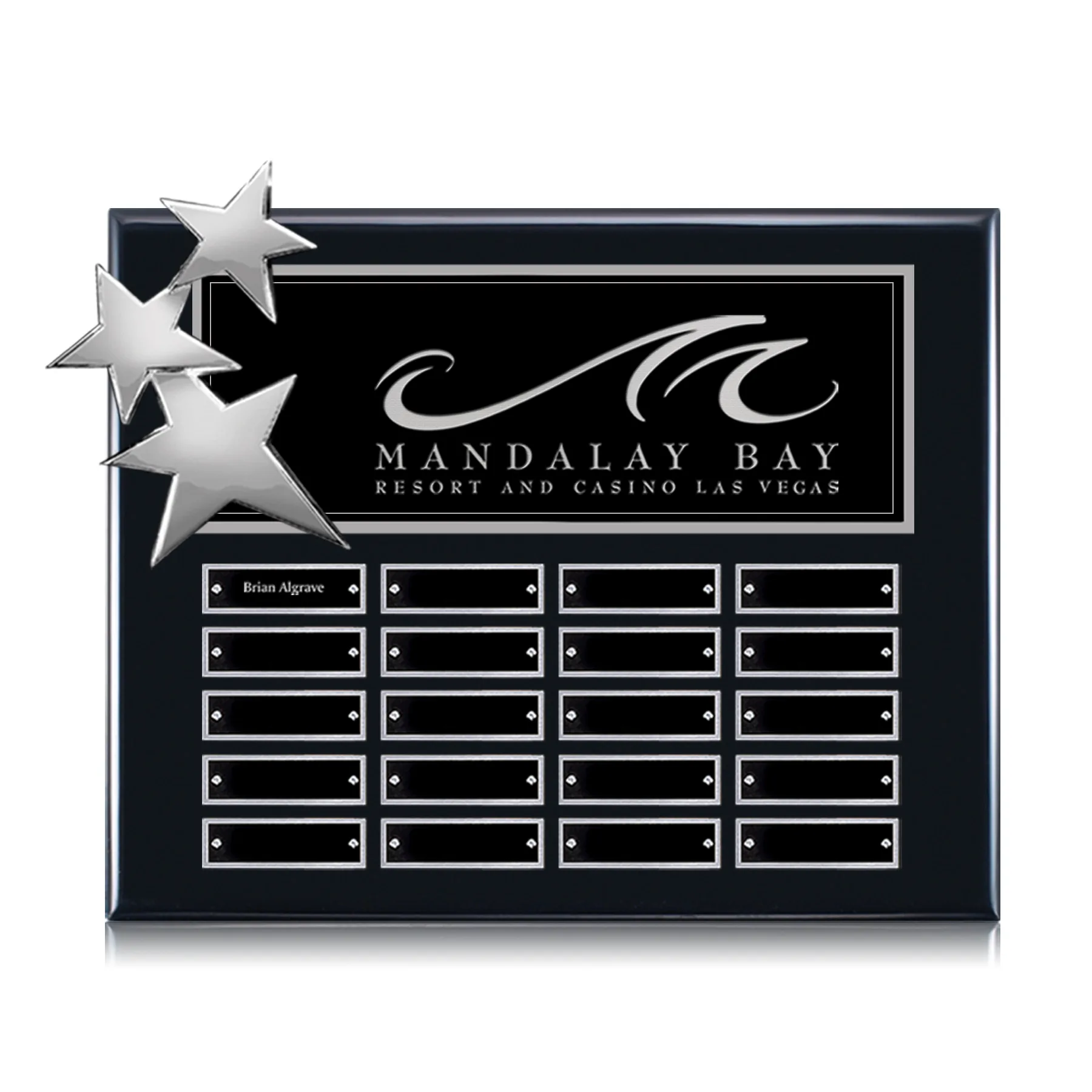Black, Chrome, 20 Plate
