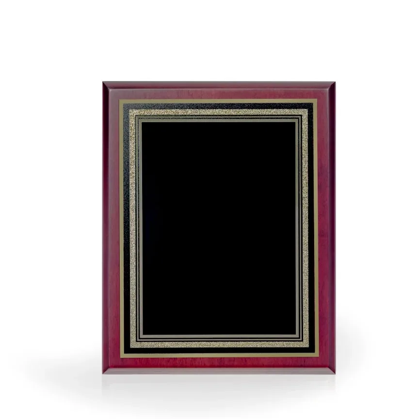 Carlos Mahogany Finish Award Plaque, view 2