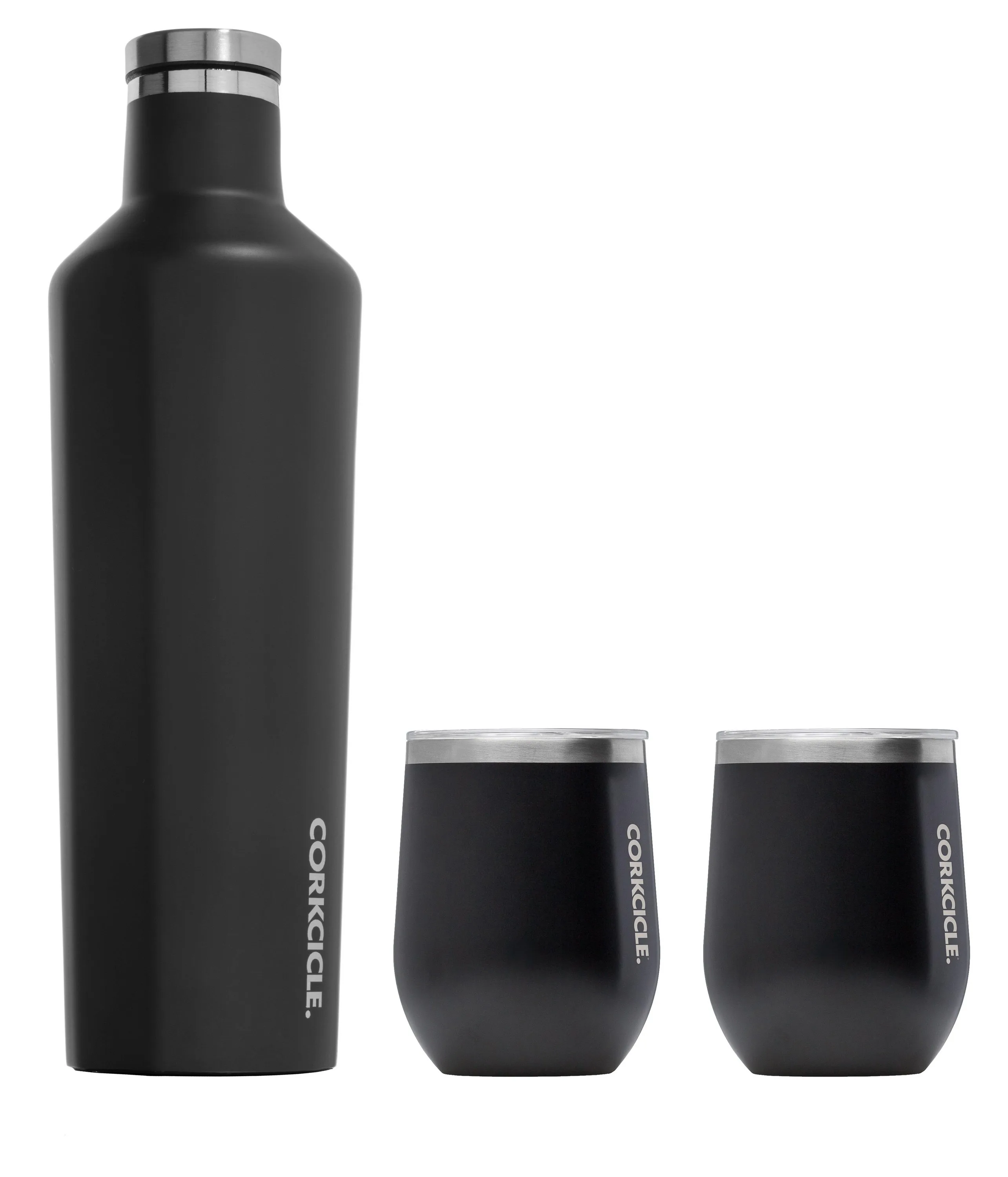 Corkcicle® Wine & Shine - Matte Black