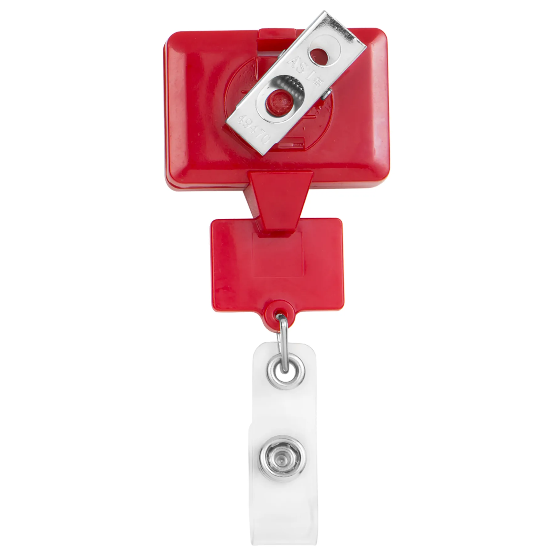 Double Up Rectangle Retractable Badge Reel view 3