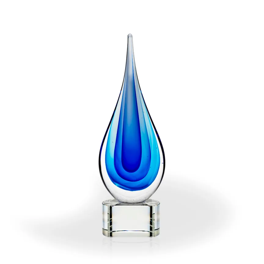 Elston Art Glass Award - Clear Base view 2