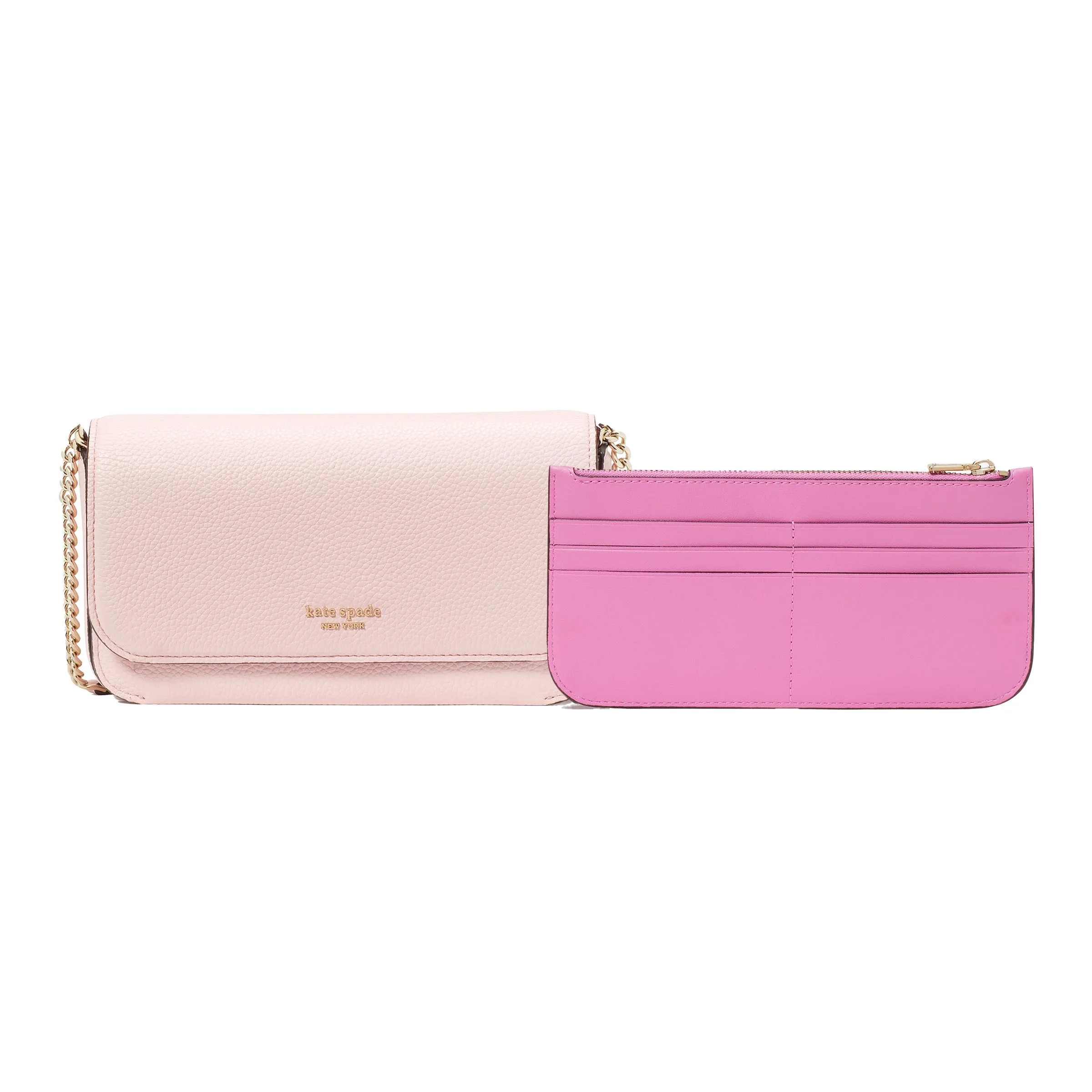 kate spade new york Ava Flap Chain Wallet - Crepe Pink