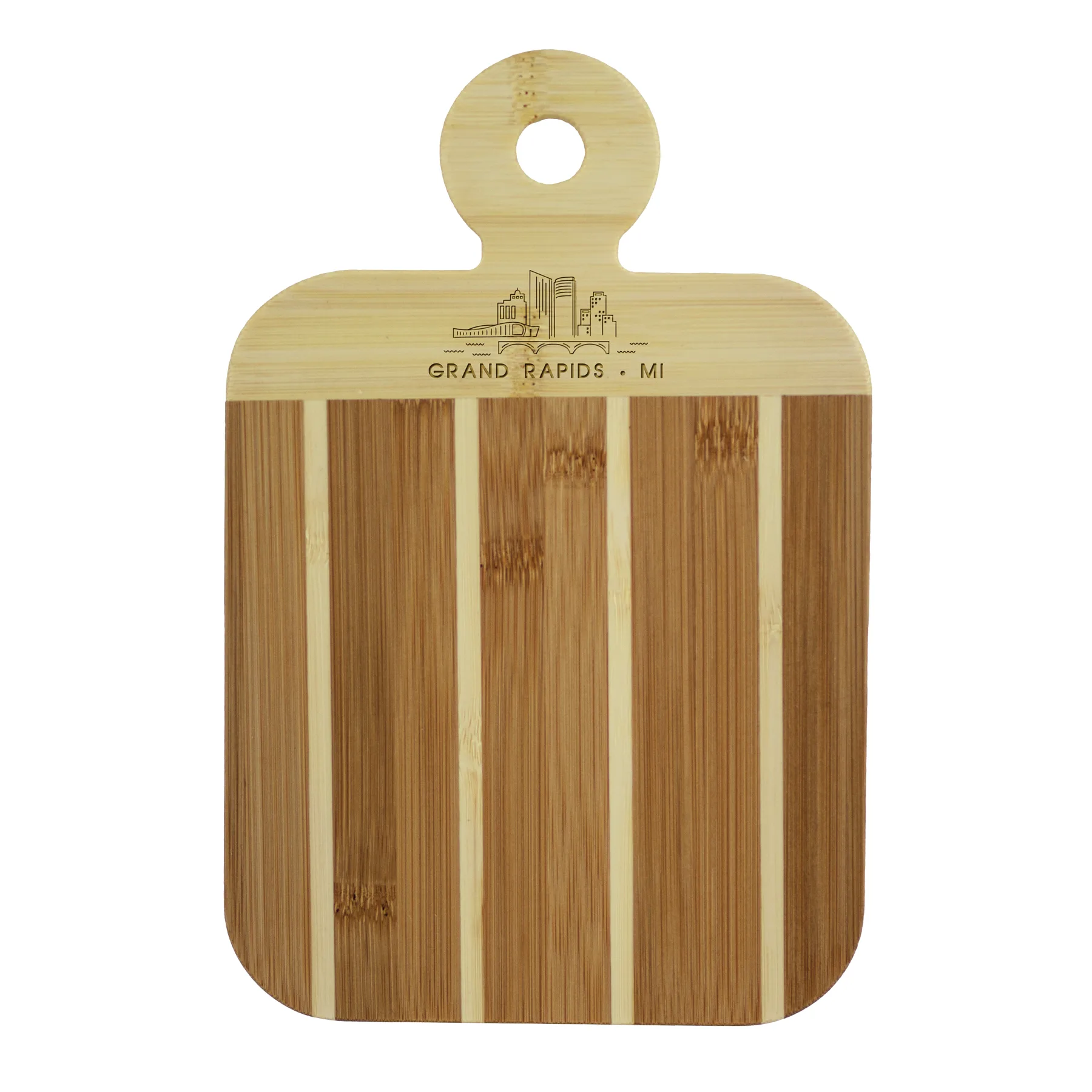 Striped Paddle Grand Rapids City Skyline Board