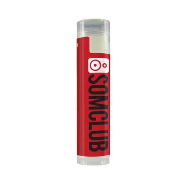 SPF 30 Soy Based Lip Balm in Clear Tube & White Label view 2