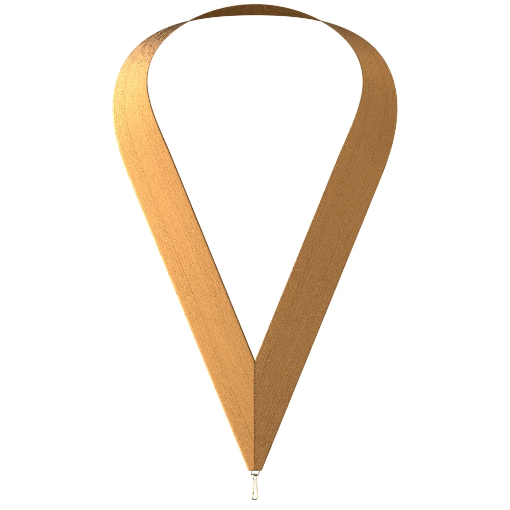 Metallic Bronze Neckband w/ Quick Clip (1-1/2" x 34")