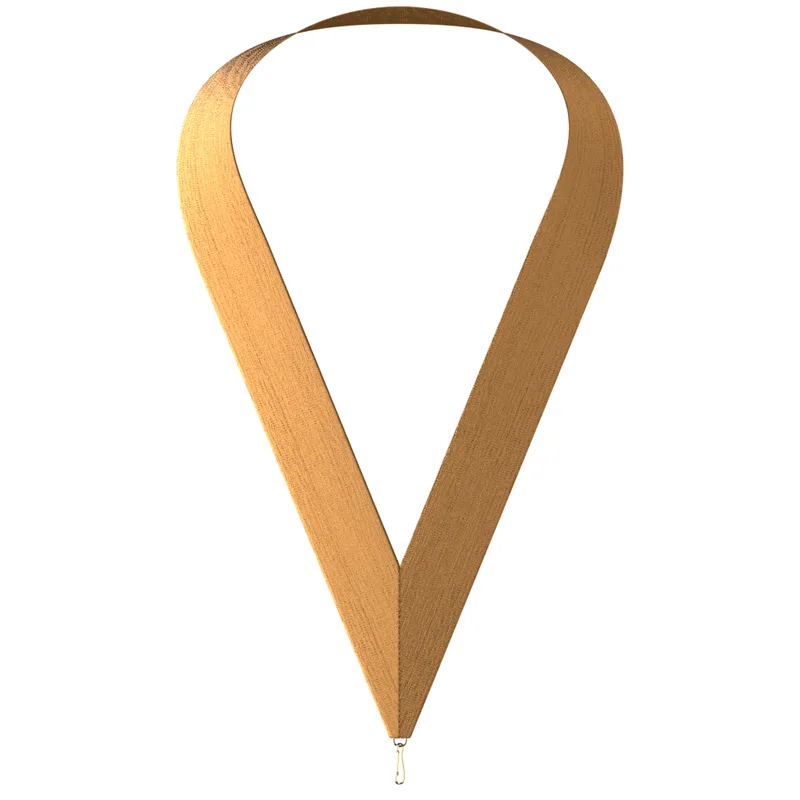 Metallic Bronze Neckband w/ Quick Clip (1-1/2" x 34")