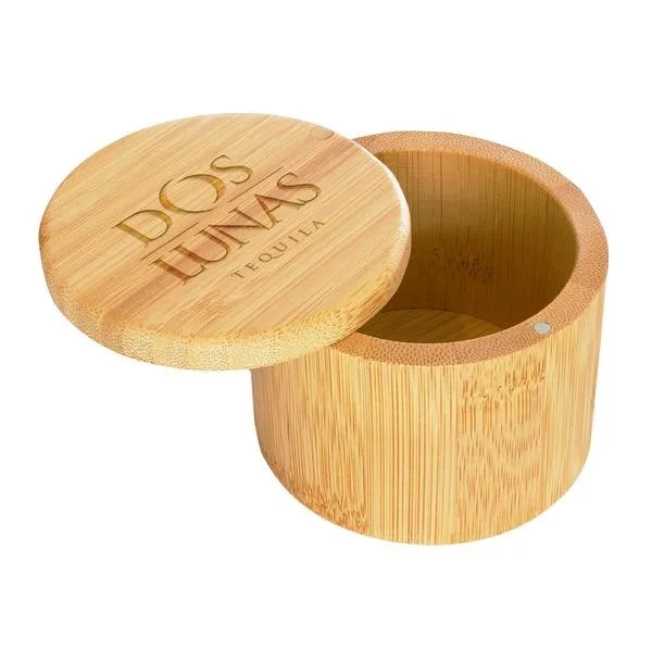 6 oz Round Salt Bamboo Box view 5