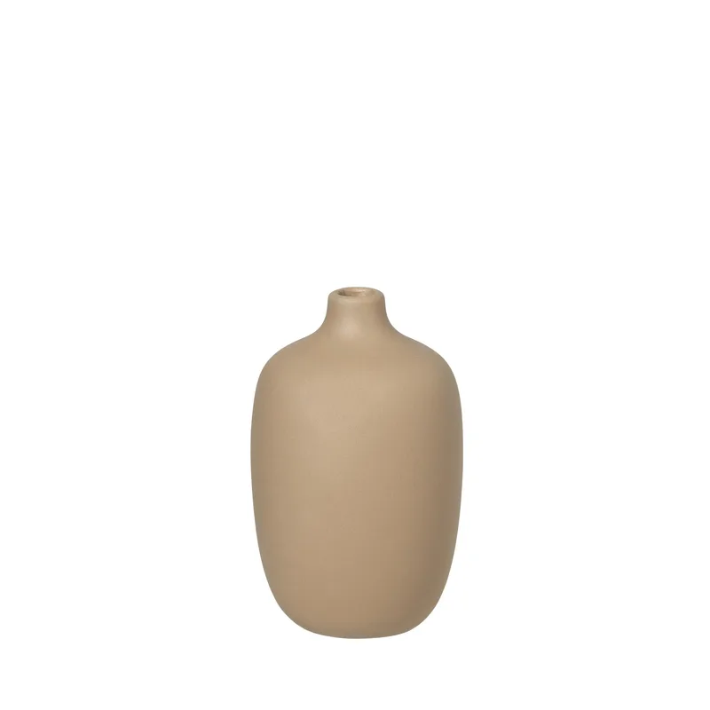 Blomus Ceola Vase Ceramic 3 X 5 - Nomad Beige
