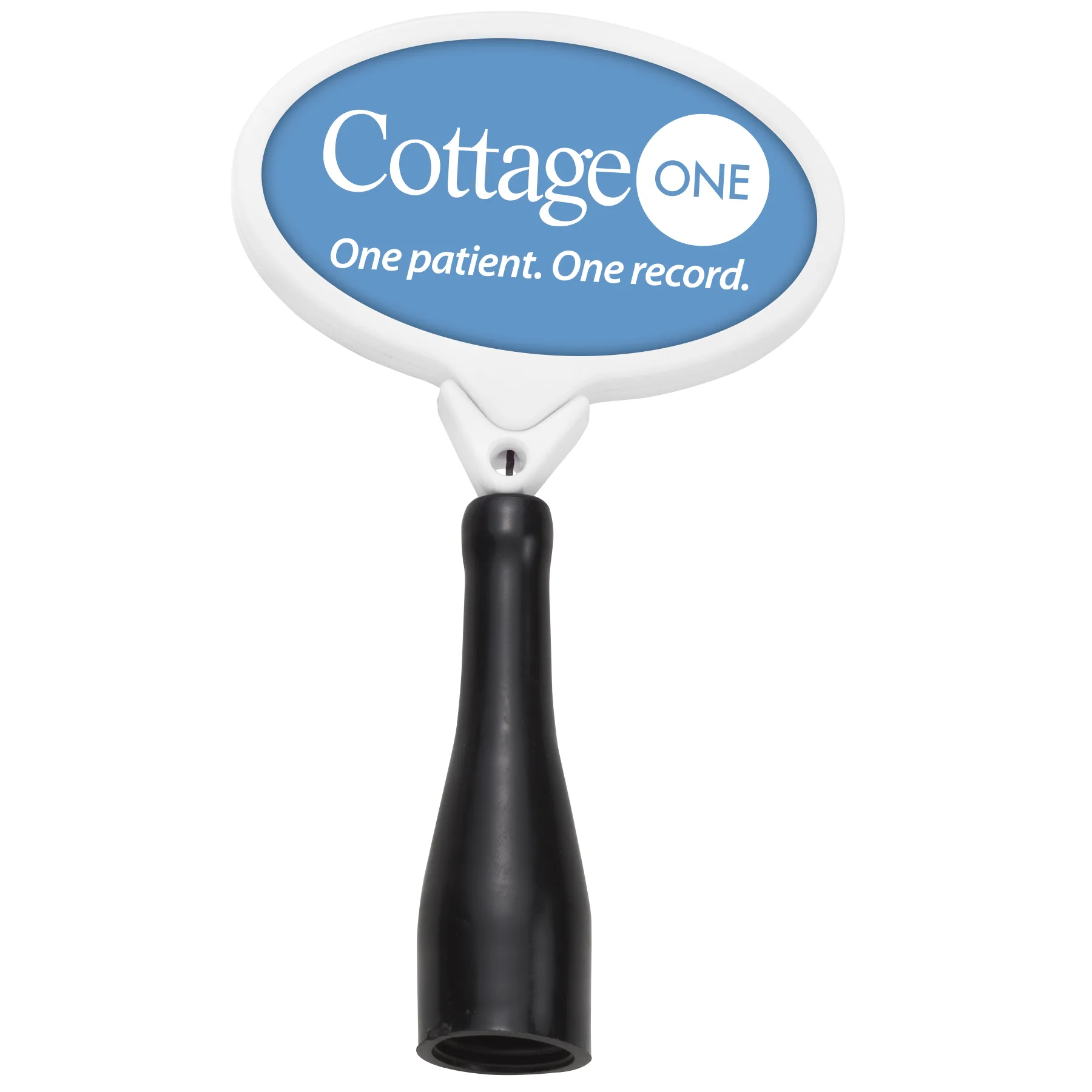 Anti-Microbial Oval Retractable Pen Holder