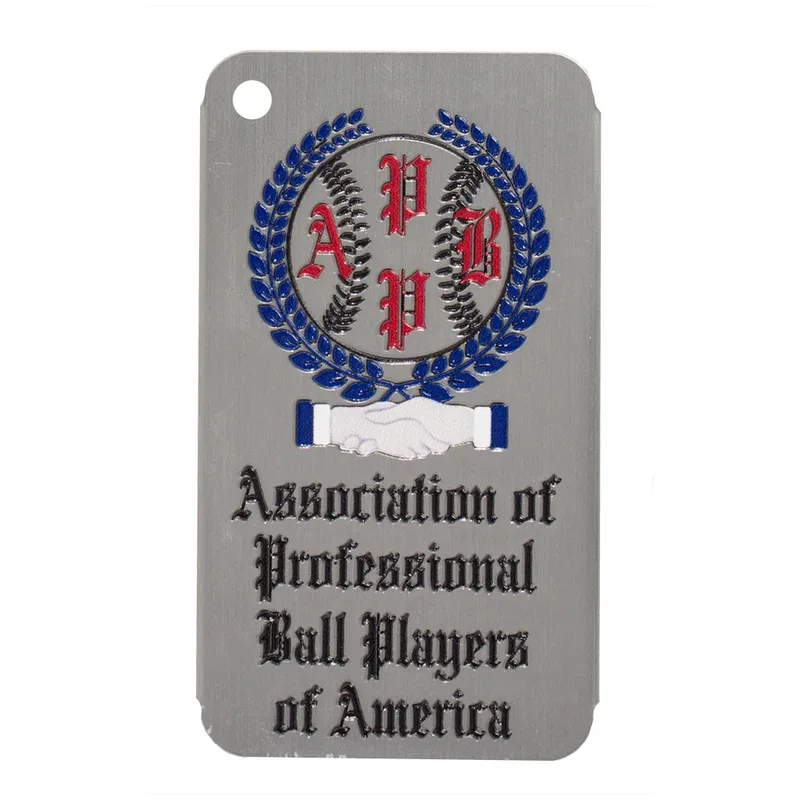 Texture Tone® Aluminum Rectangle Luggage Tag