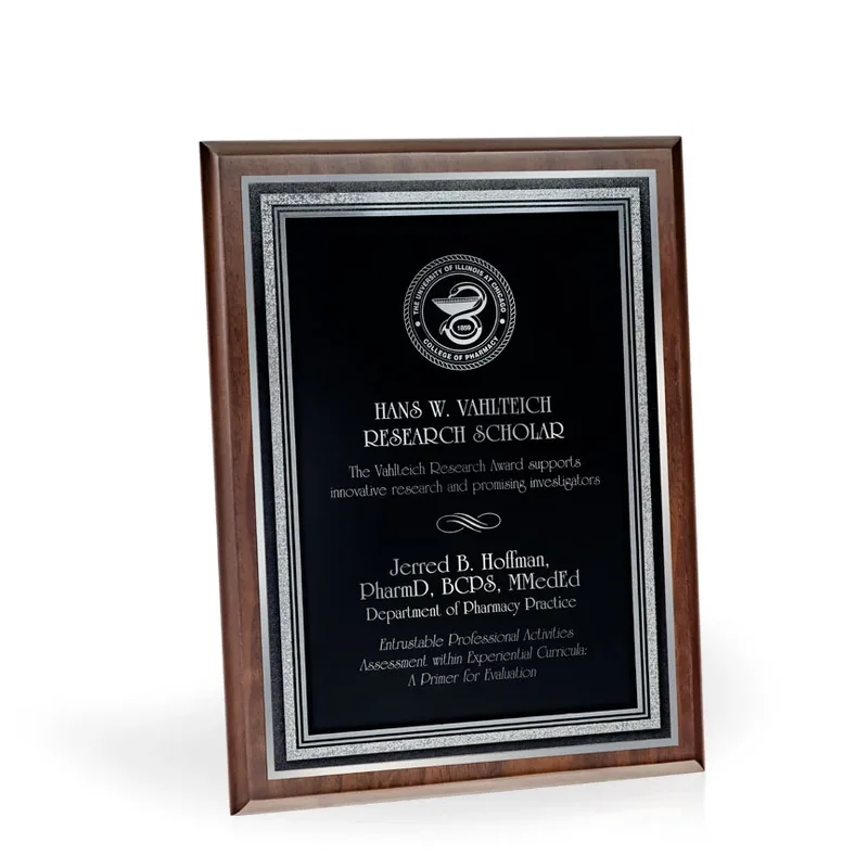 Weber Walnut Award Plaque,