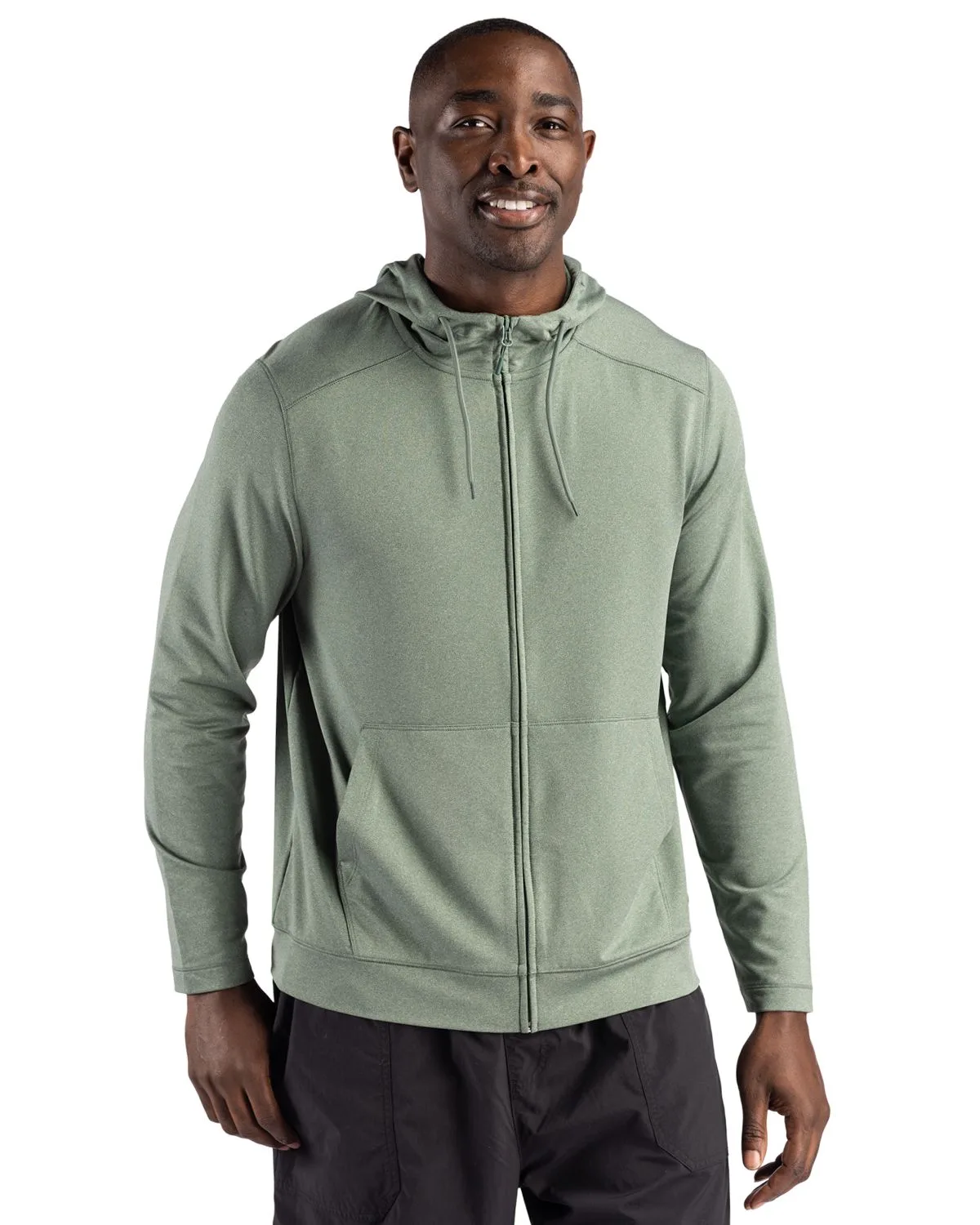 Clique Dash Recycled Mens Full Zip Hooded Sweatshirt