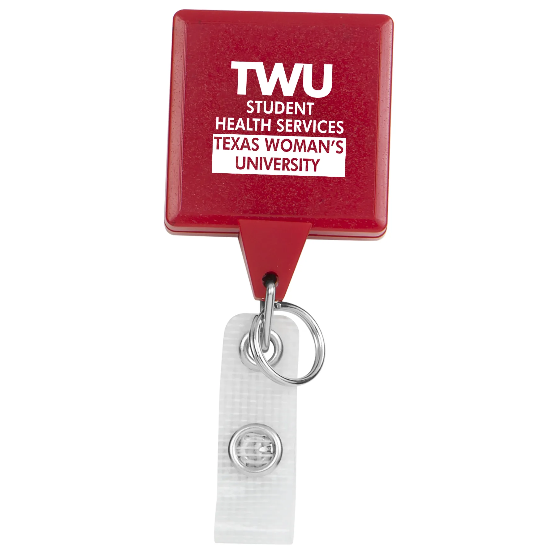 Hemp Jumbo Square Retractable Badge Reel view 7