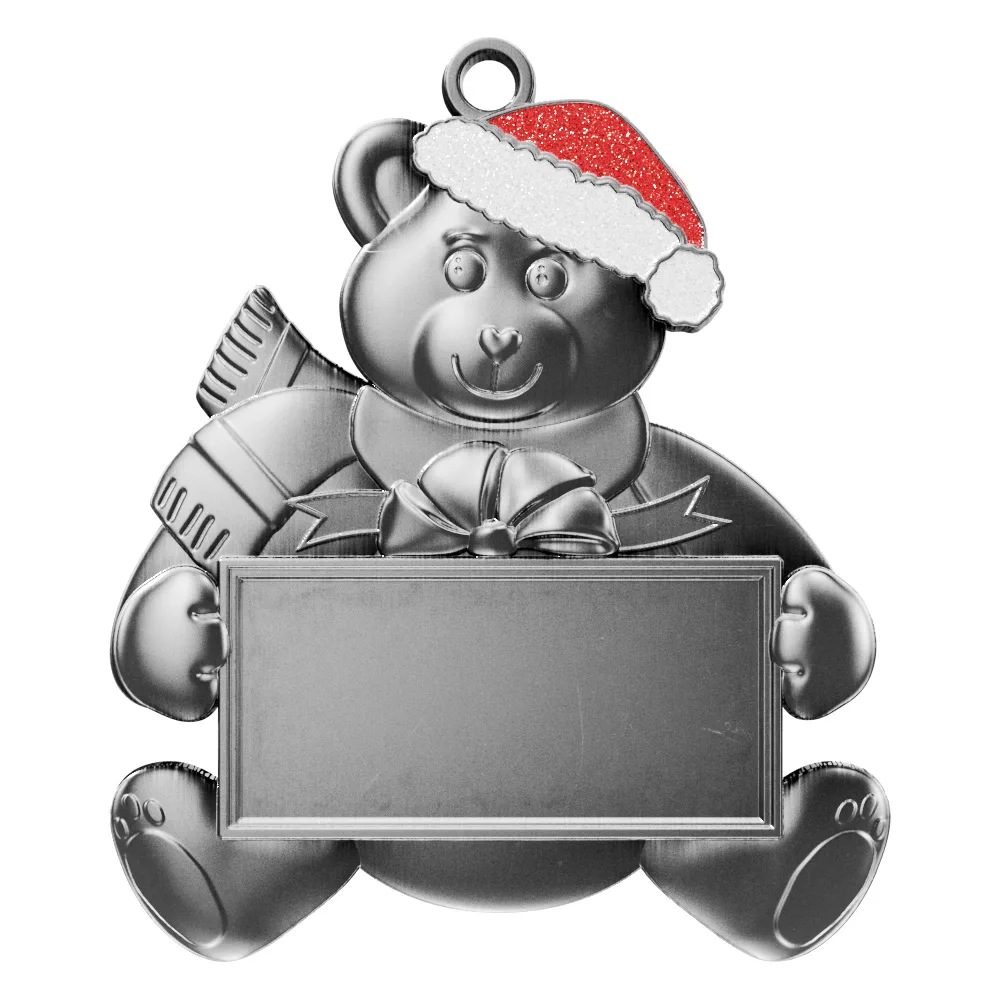 Vibraprint® Bear Holiday Ornament (2-1/2") view 2