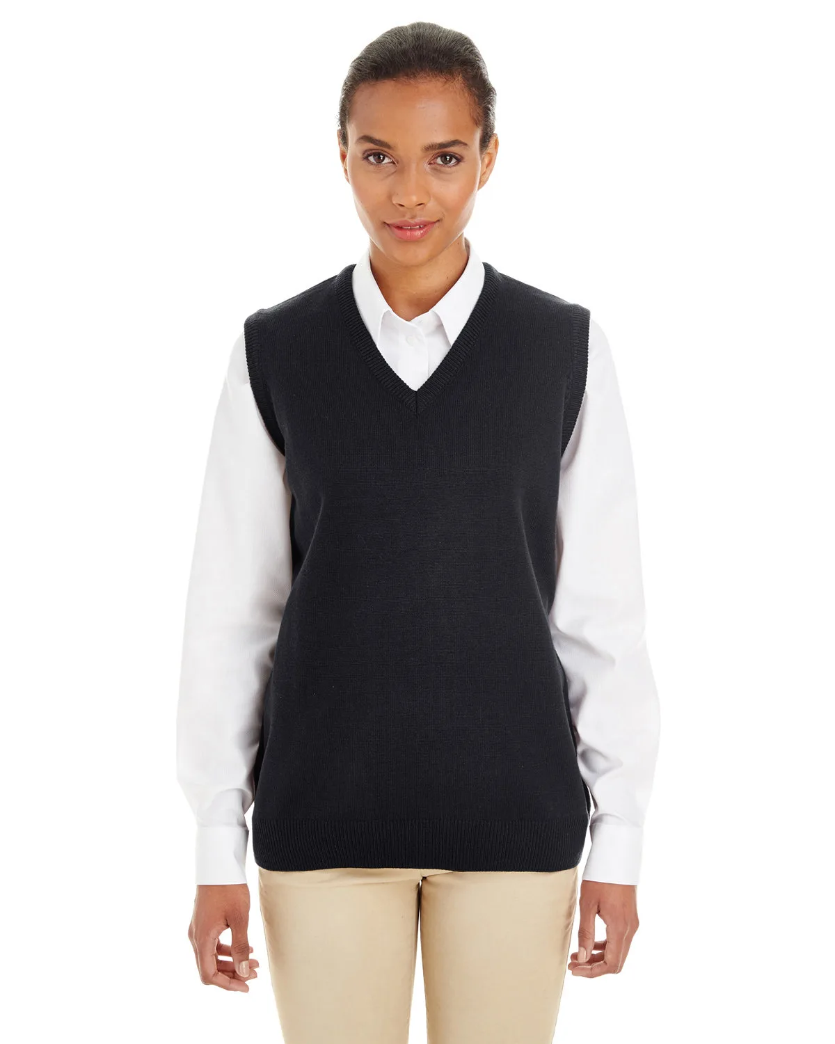 Harriton Women's Pilbloc™ V-Neck Sweater Vest