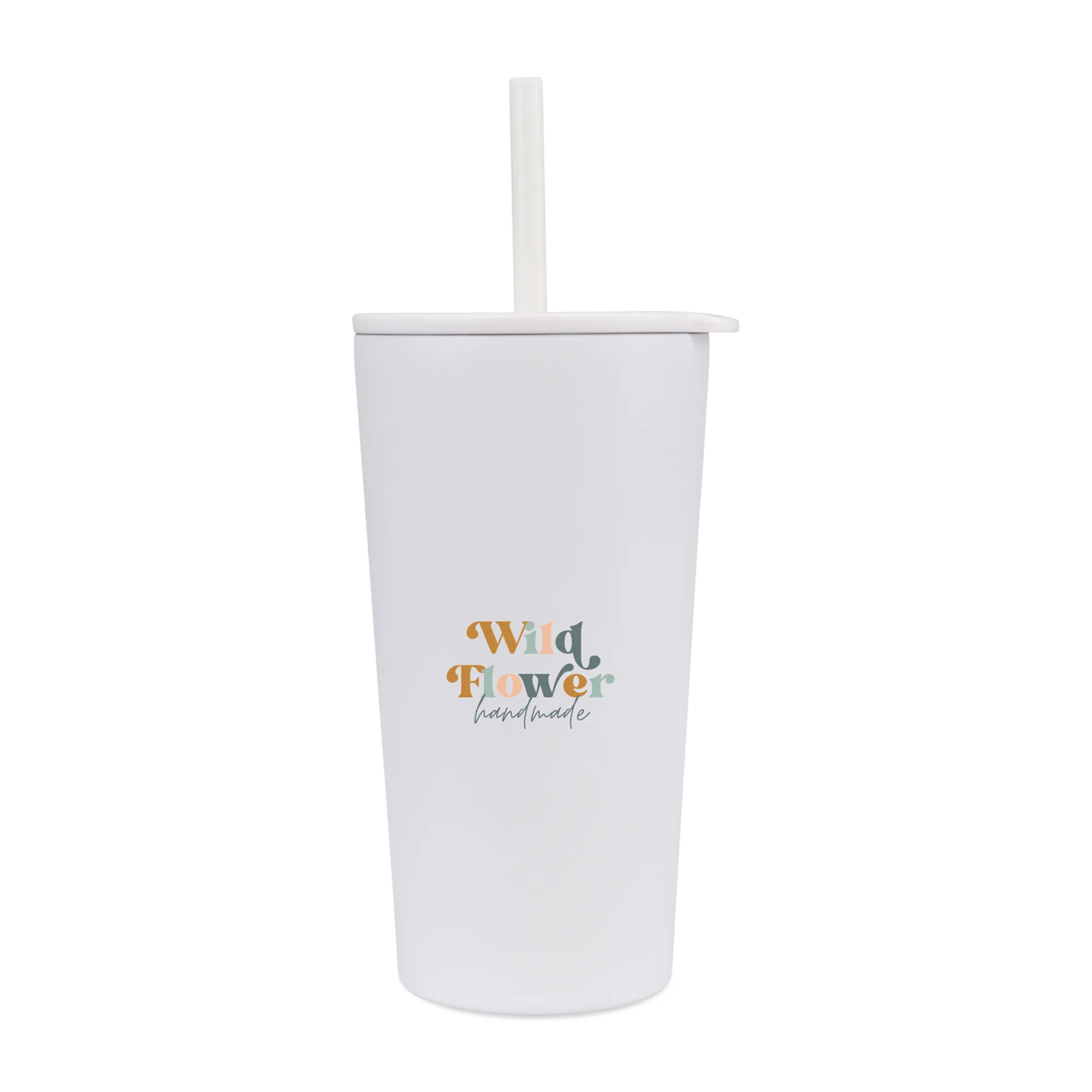 Aviana™ Rowan Recycled Straw Tumbler - 17 Oz. - Marshmallow